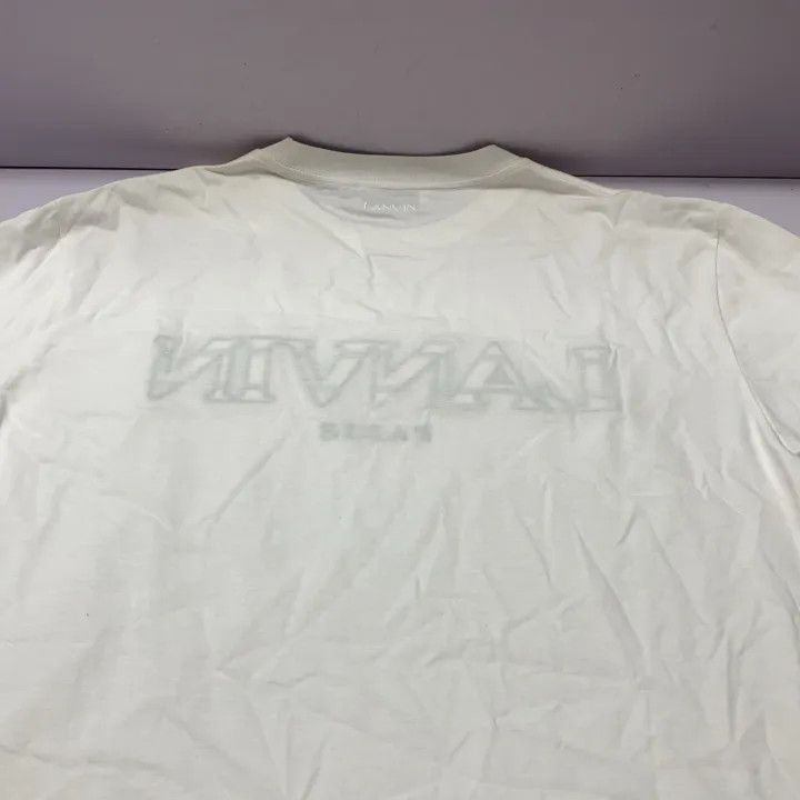Lanvin Lanvin Logo Printed Short Sleeve T-Shirt 0079 Size US L / EU 52-54 / 3 - 7 Thumbnail
