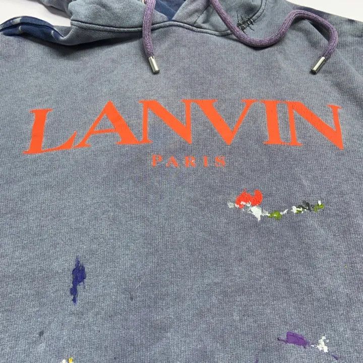 Lanvin Lanvin x Gallery Dept. Logo Hoodie for Men 0079 Size US M / EU 48-50 / 2 - 6 Thumbnail