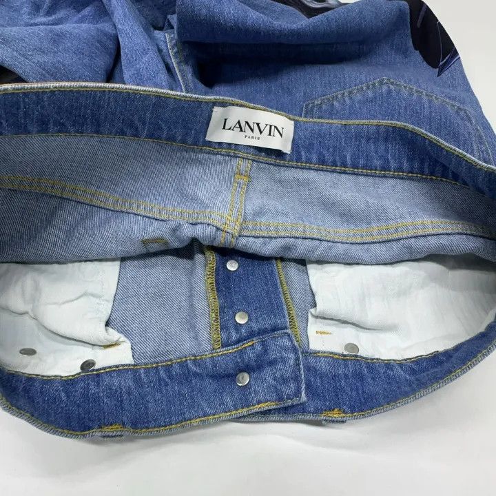 Lanvin Lanvin x Batman Graphic Print Straight Leg Jeans 0079 Size US 36 / EU 52 - 6 Thumbnail