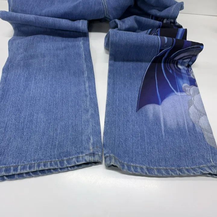 Lanvin Lanvin x Batman Graphic Print Straight Leg Jeans 0079 Size US 36 / EU 52 - 8 Thumbnail