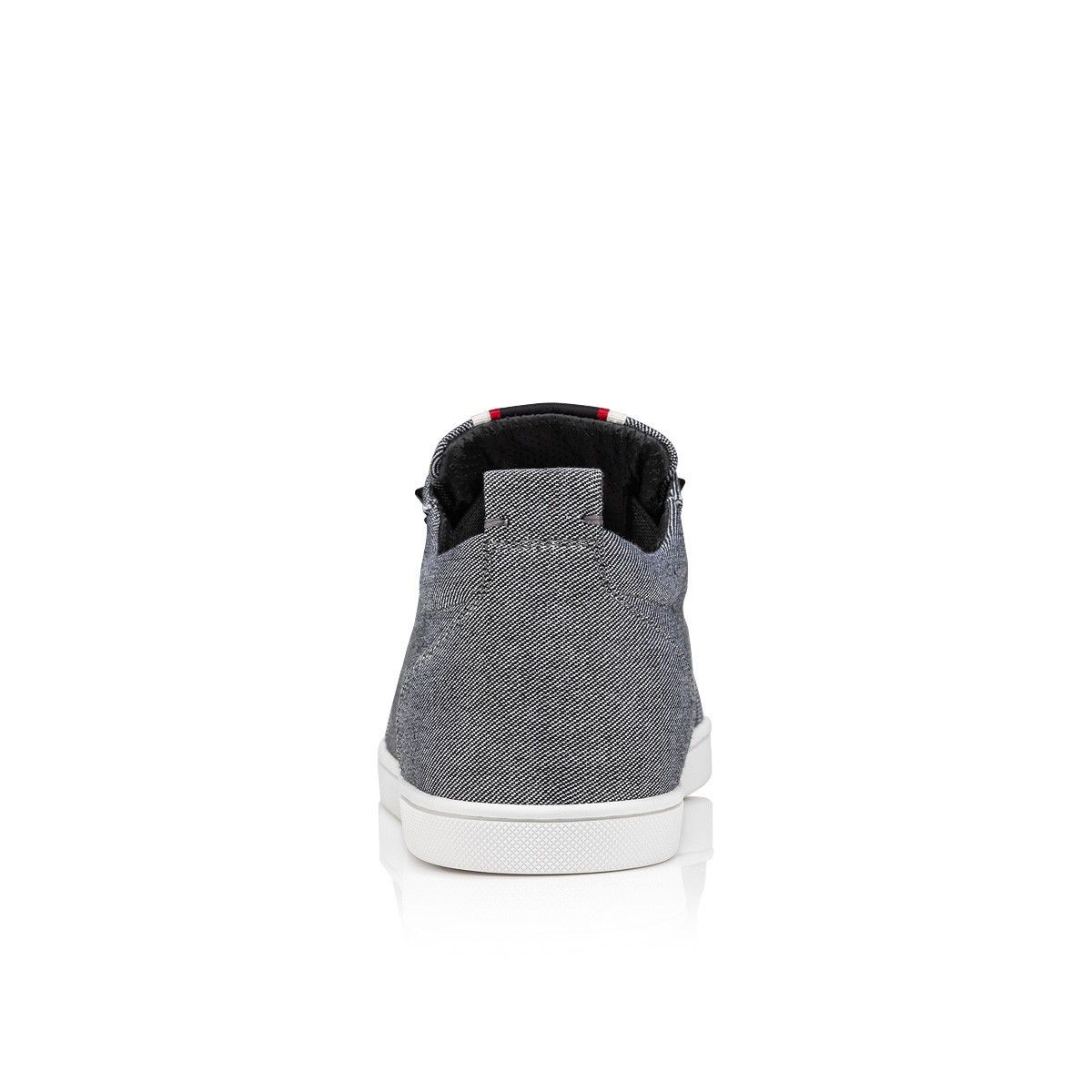 Christian Louboutin F.A.V fique a vontade linen light grey SNEAKERS Size US 7 / EU 40 - 4 Thumbnail