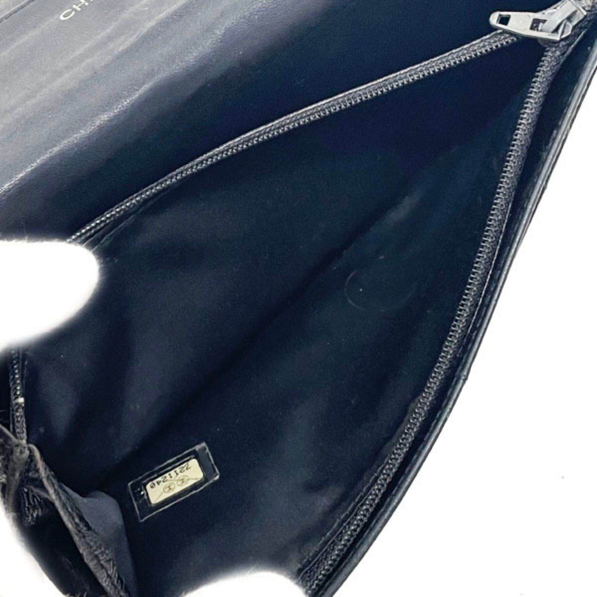 Chanel Chanel Long Wallet New Travel Line Bi-fold Nylon Jacquard Black A15788 CHANEL CC Coco Mark MM-15234 Size ONE SIZE - 8 Thumbnail