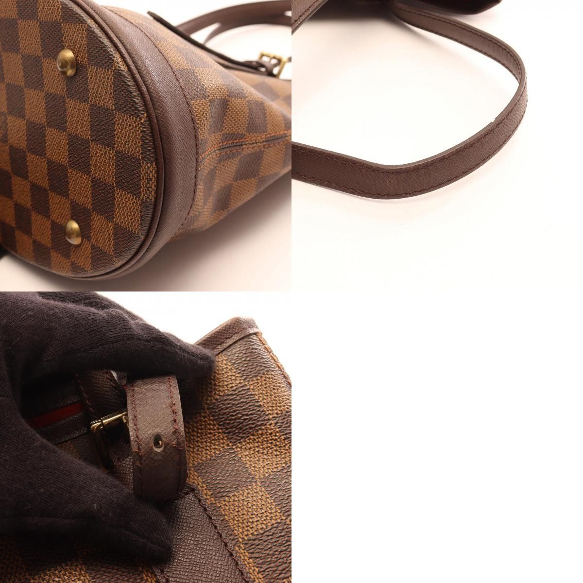 Louis Vuitton Louis Vuitton Louis Vuitton Marais Damier Ebene Coated Canvas Tote Bag Canvas Tote Bag N42240 Size ONE SIZE - 10 Thumbnail