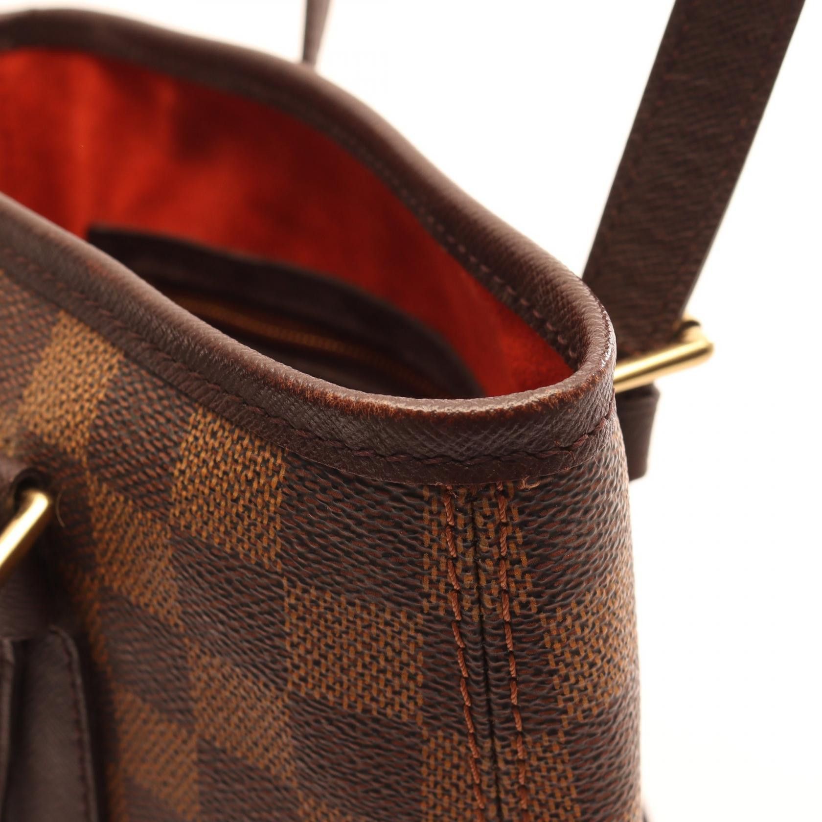 Louis Vuitton Louis Vuitton Louis Vuitton Marais Damier Ebene Coated Canvas Tote Bag Canvas Tote Bag N42240 Size ONE SIZE - 9 Thumbnail