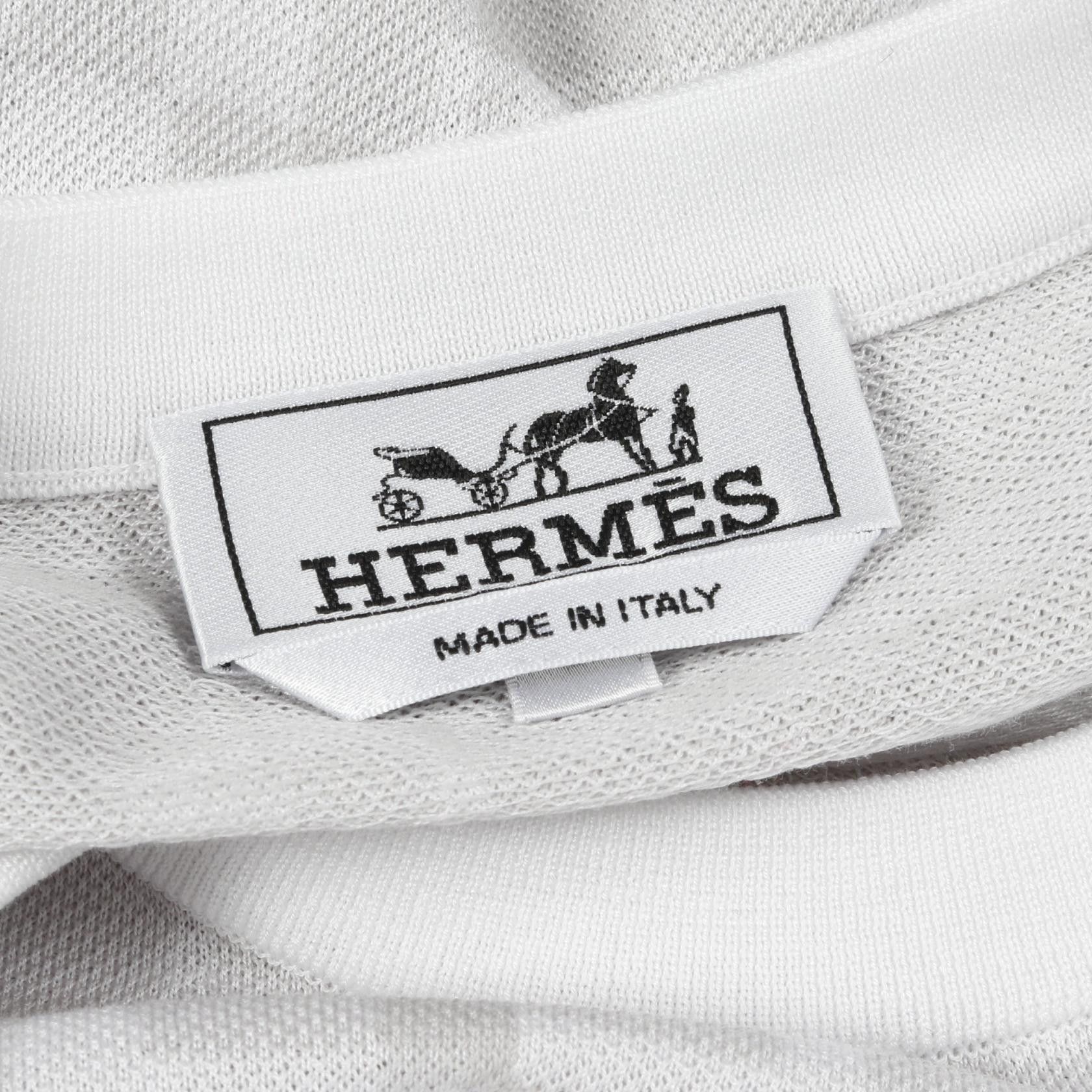 Hermes Hermes Hermes Calques en H Cotton Top Cotton Tops Size ONE SIZE - 3 Thumbnail