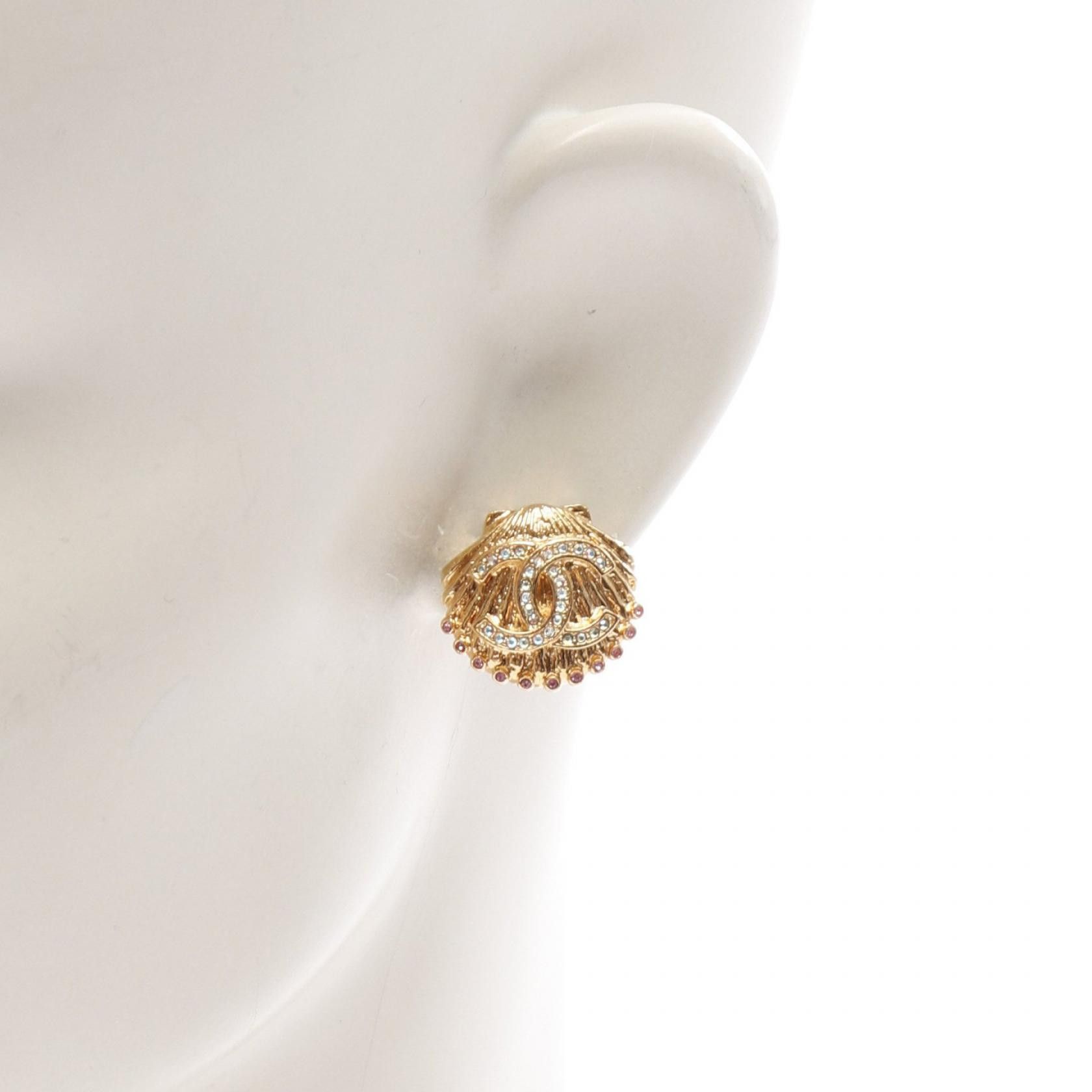 Chanel Chanel Chanel Coco Mark Earrings Metal Earrings Size ONE SIZE - 4 Thumbnail