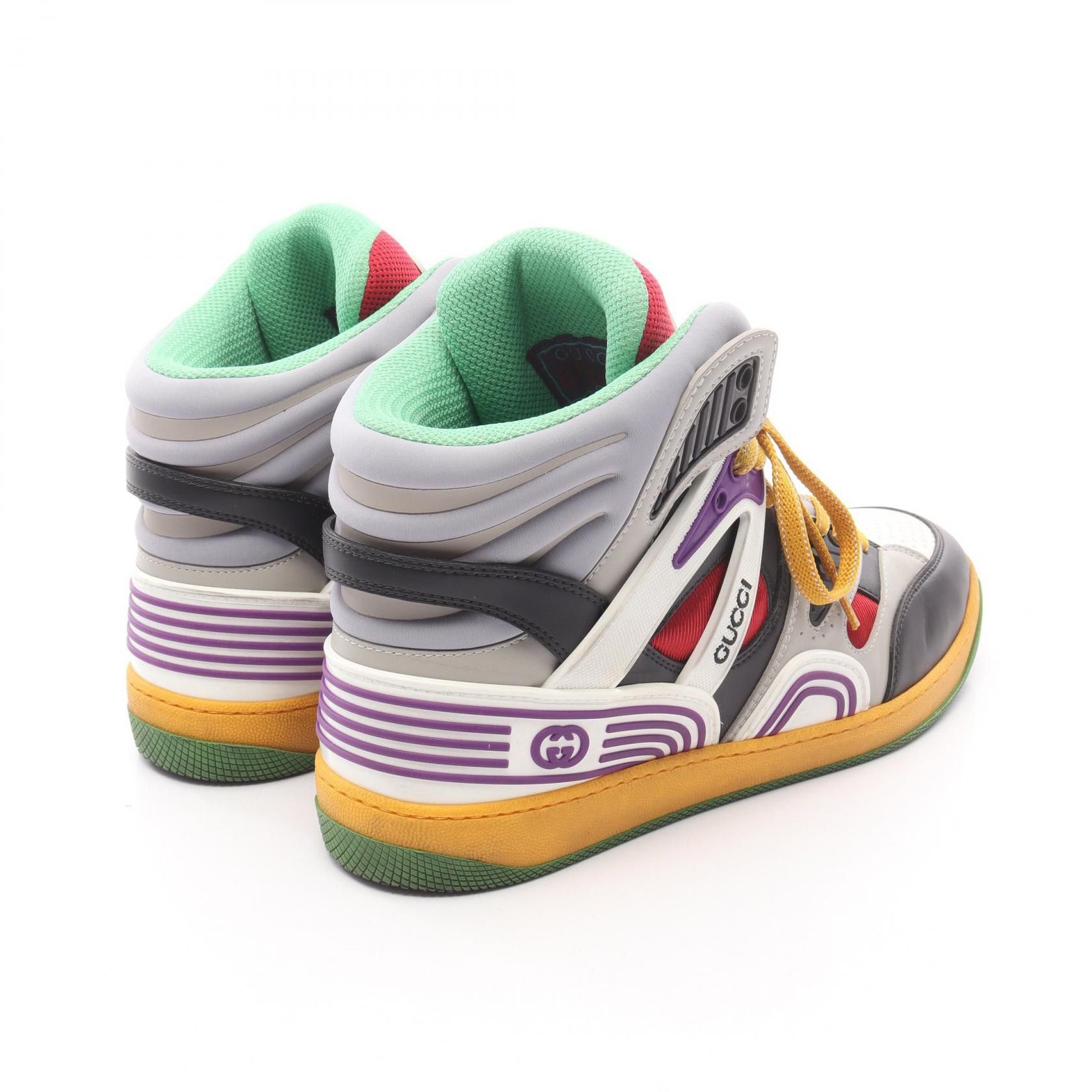 Gucci Gucci Gucci Basket Interlocking G Leather Fabric Sneakers Leather Shoes 661303 Size ONE SIZE - 2 Thumbnail