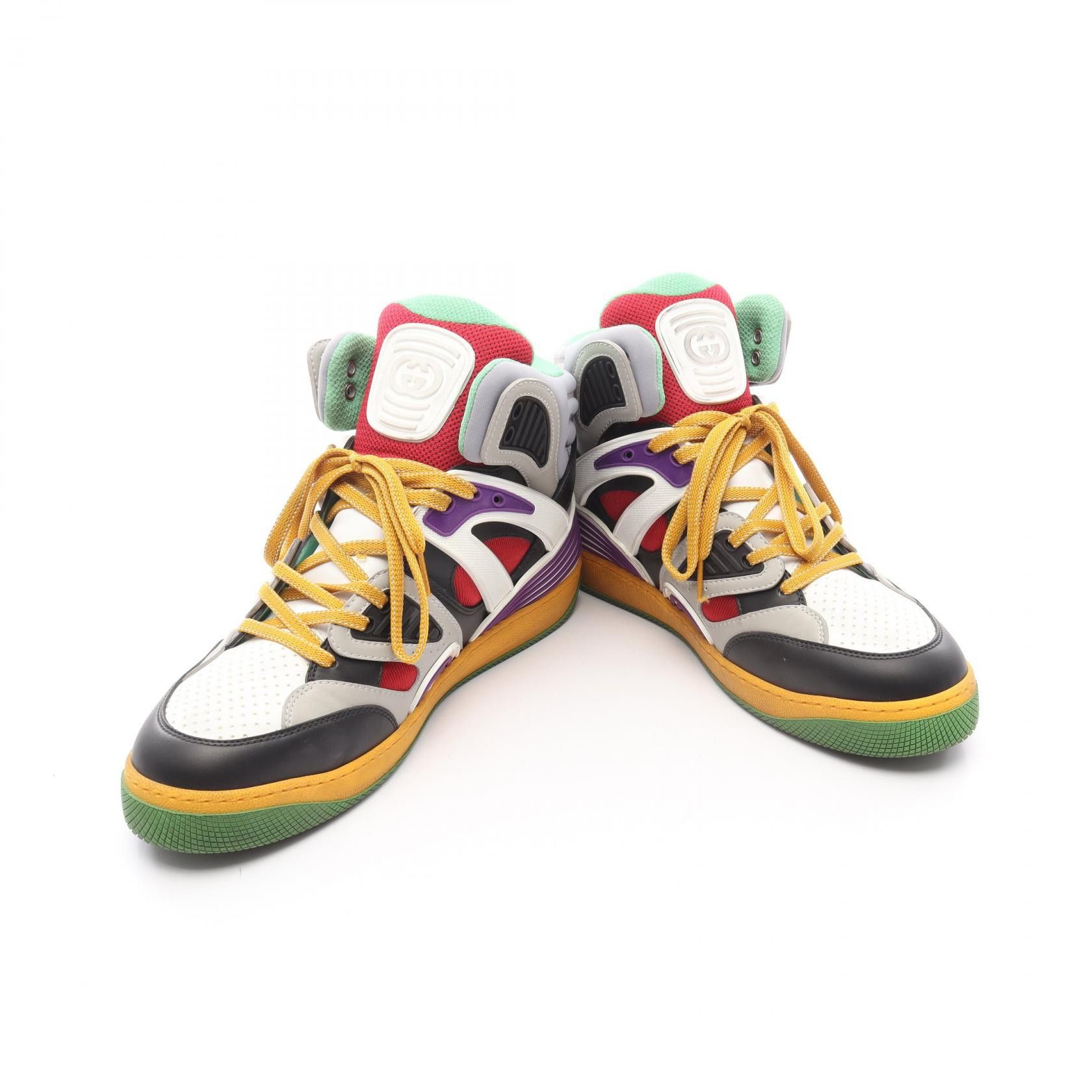 Gucci Gucci Gucci Basket Interlocking G Leather Fabric Sneakers Leather Shoes 661303 Size ONE SIZE - 3 Thumbnail
