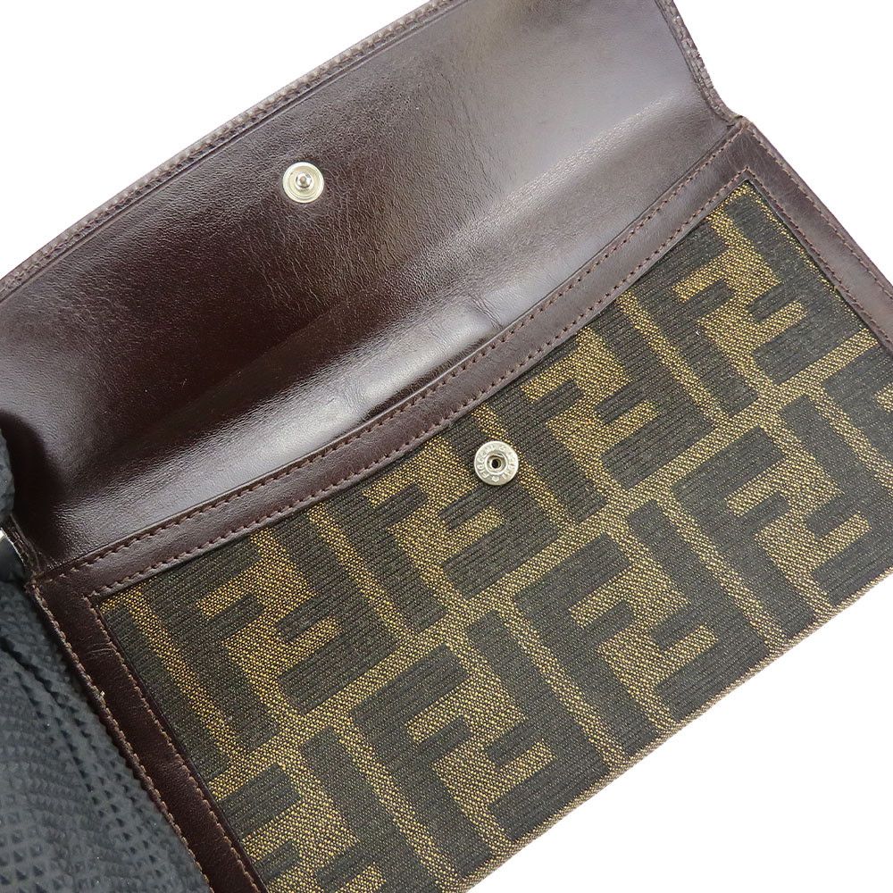 Fendi Fendi Fendi Zucca Canvas Leather Wallet Canvas Long Wallet Size ONE SIZE - 12 Thumbnail