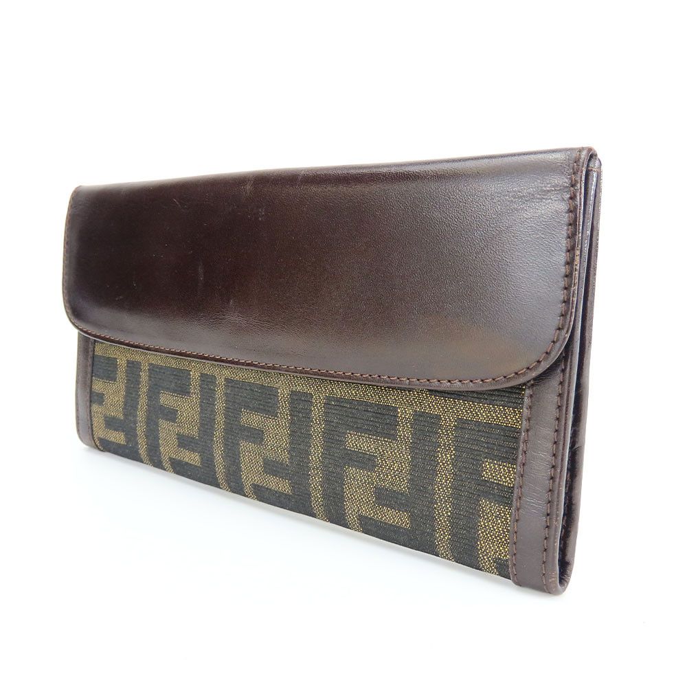 Fendi Fendi Fendi Zucca Canvas Leather Wallet Canvas Long Wallet Size ONE SIZE - 2 Thumbnail