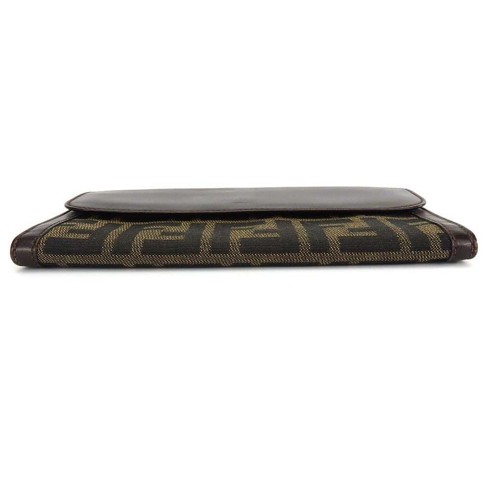 Fendi Fendi Fendi Zucca Canvas Leather Wallet Canvas Long Wallet Size ONE SIZE - 4 Thumbnail