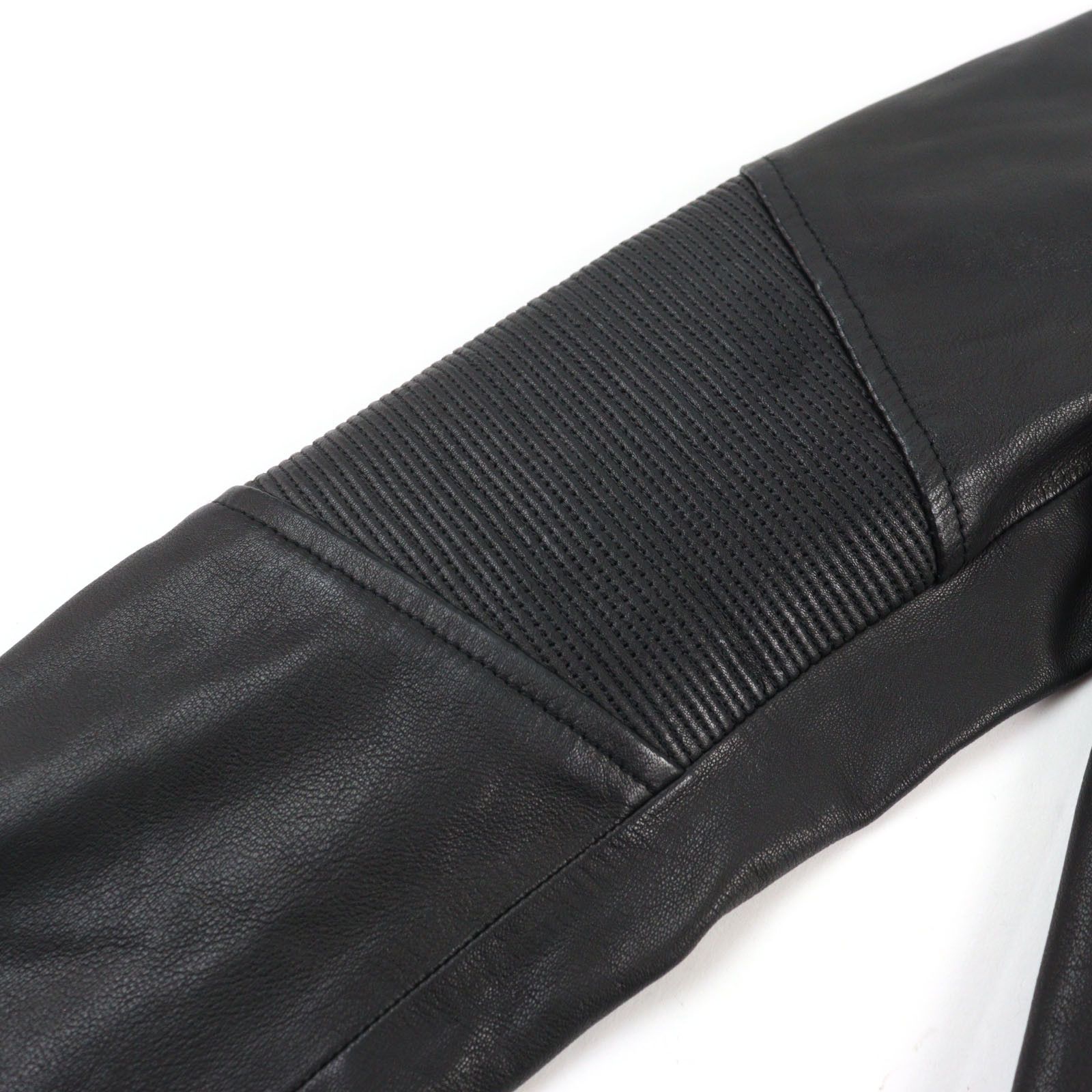 Other Other Balmain Bomber Jacket Lambskin Varsity Jacket Leather Outerwear Size ONE SIZE - 9 Thumbnail