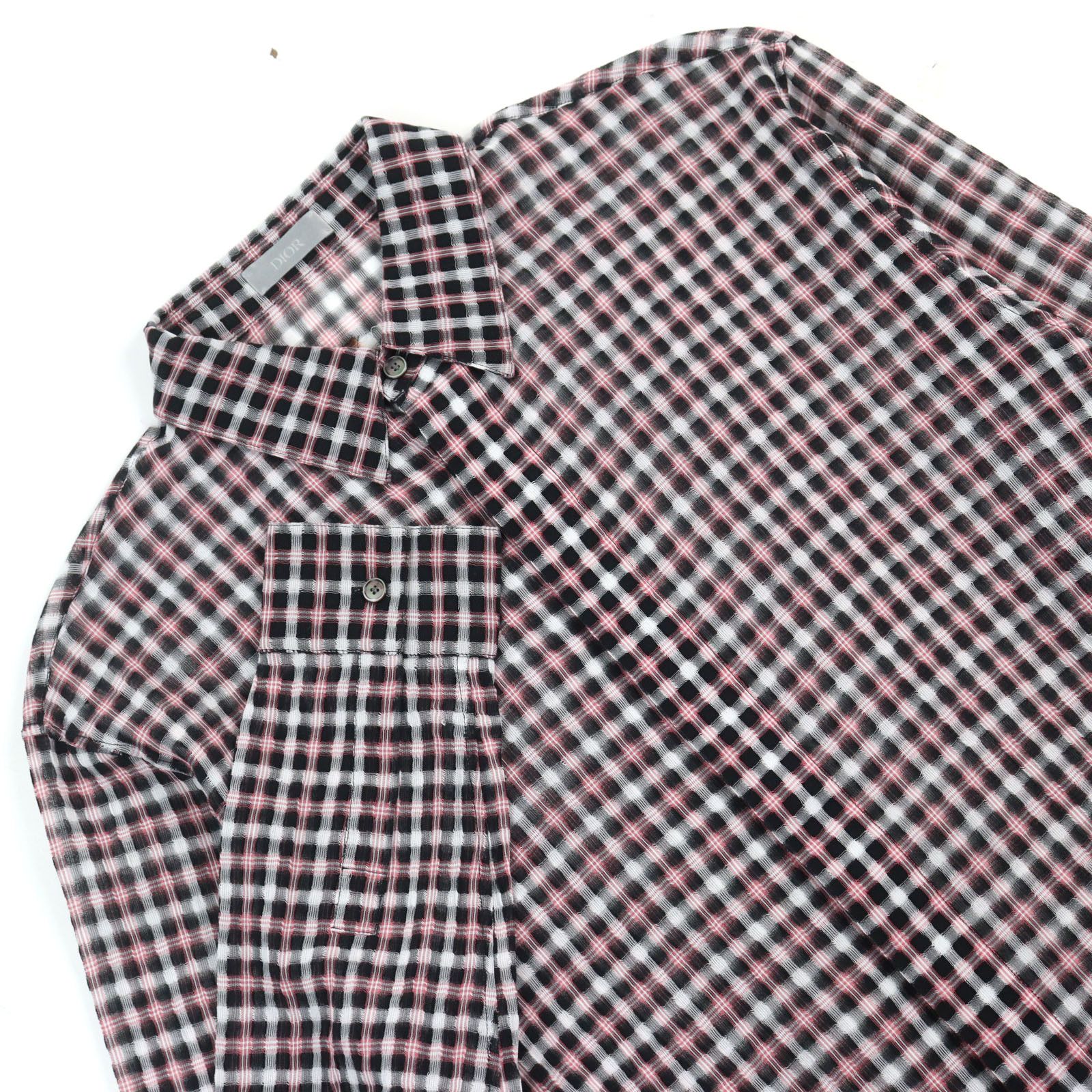 Dior Dior Dior Long Sleeve Shirt Cotton Shirt Cotton Dress Shirt 293C516A5571 DUTY FREE for USA Size ONE SIZE - 2 Thumbnail