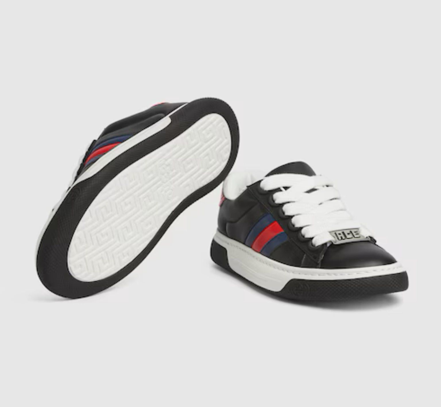 Gucci Gucci Ace Web Trainer Sneakers SIZE 38 Size ONE SIZE - 3 Thumbnail