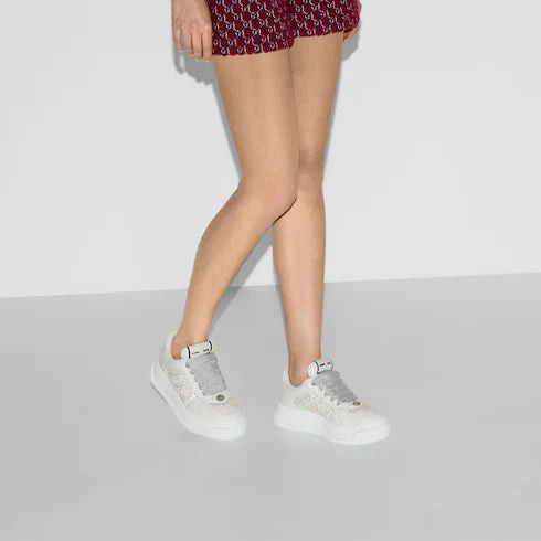 Gucci Gucci Screener GG Crystals Trainer Sneakers SIZE 37 Size ONE SIZE - 3 Thumbnail