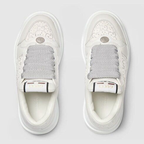 Gucci Gucci Screener GG Crystals Trainer Sneakers SIZE 37 Size ONE SIZE - 2 Thumbnail
