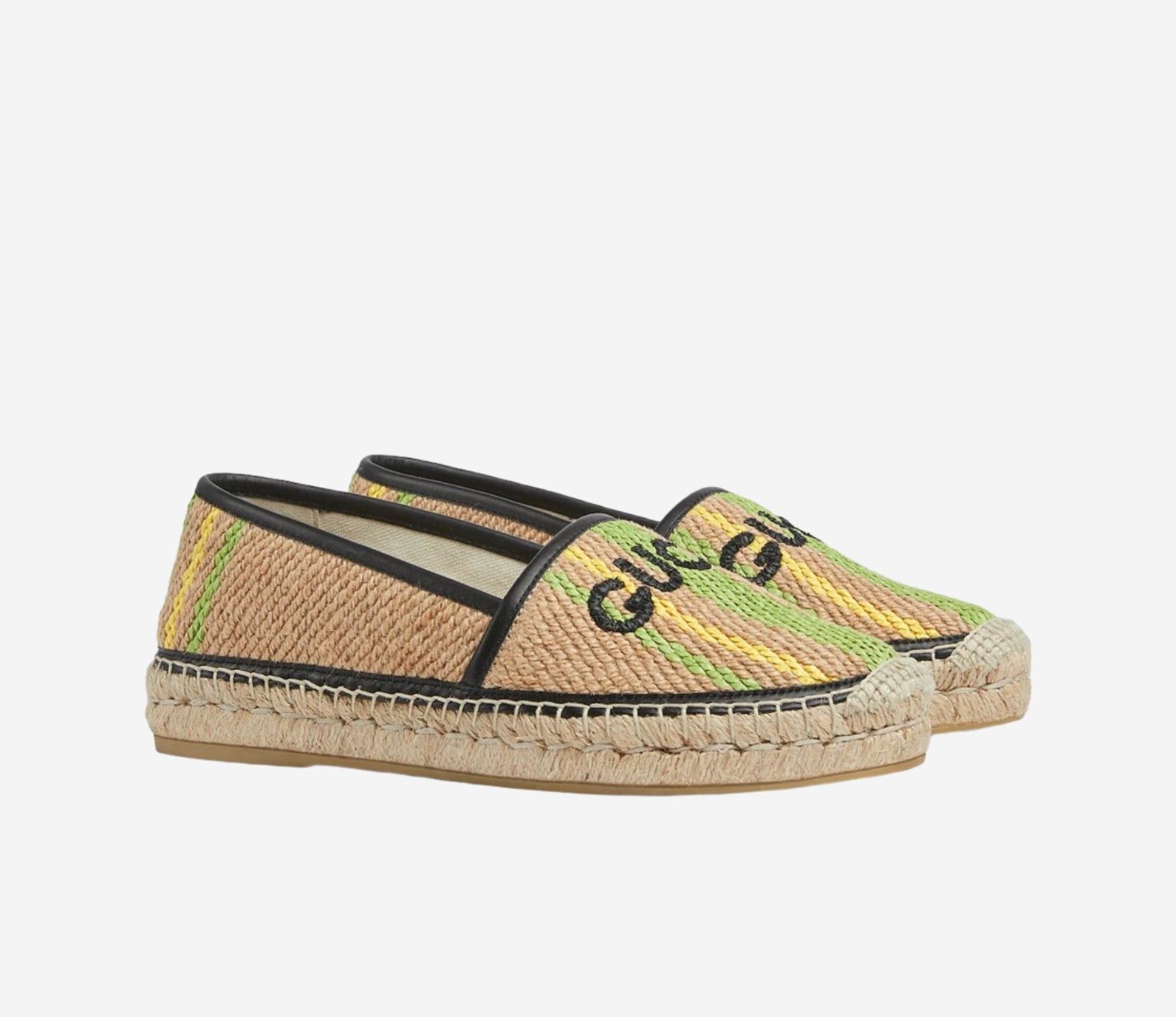 Gucci Gucci Logo Canvas Espadrille Flats SIZE 39 Size ONE SIZE - 2 Thumbnail