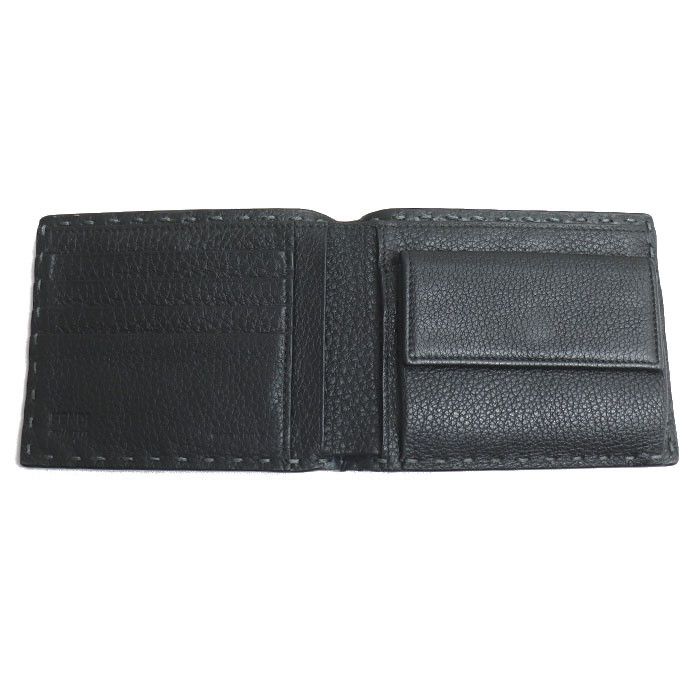 Fendi Fendi Fendi Selleria Leather Wallet Leather Short Wallet 7M0194O72F0L6B Size ONE SIZE - 3 Thumbnail