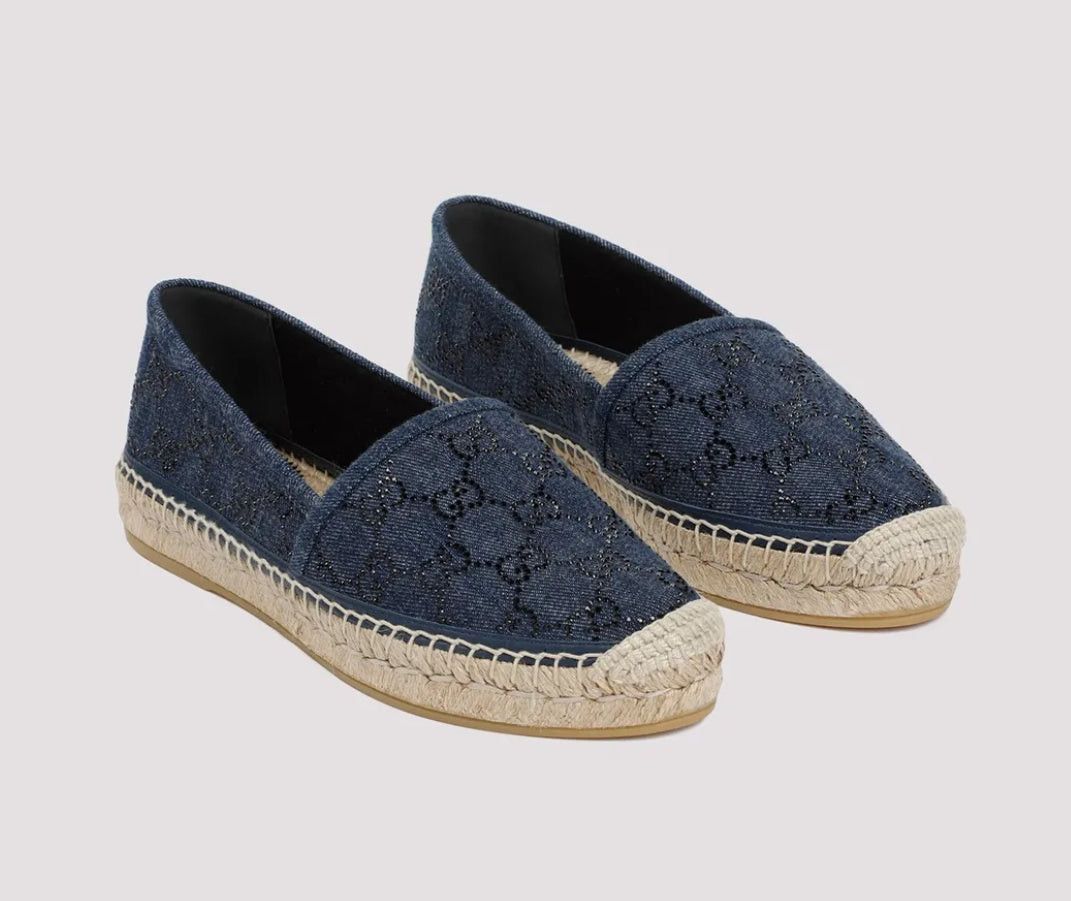 Gucci Gucci GG Crystals Espadrilles SIZE 38.5 Size ONE SIZE - 3 Thumbnail