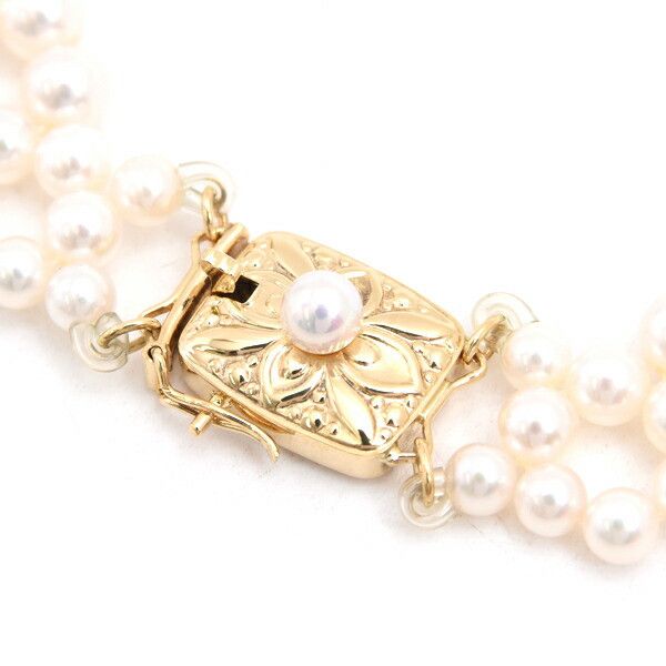 Mikimoto Mikimoto MIKIMOTO Pearl Au750 Necklace Metal Necklace DUTY FREE for USA Size ONE SIZE - 4 Thumbnail