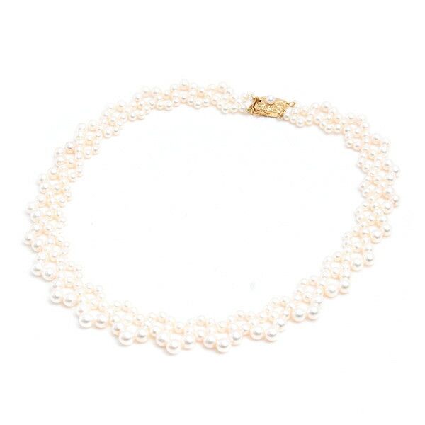 Mikimoto Mikimoto MIKIMOTO Pearl Au750 Necklace Metal Necklace DUTY FREE for USA Size ONE SIZE - 2 Thumbnail