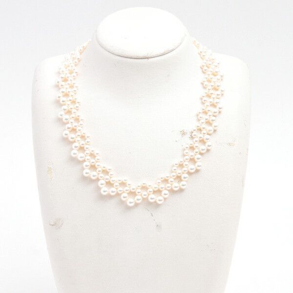 Mikimoto Mikimoto MIKIMOTO Pearl Au750 Necklace Metal Necklace DUTY FREE for USA Size ONE SIZE - 6 Thumbnail