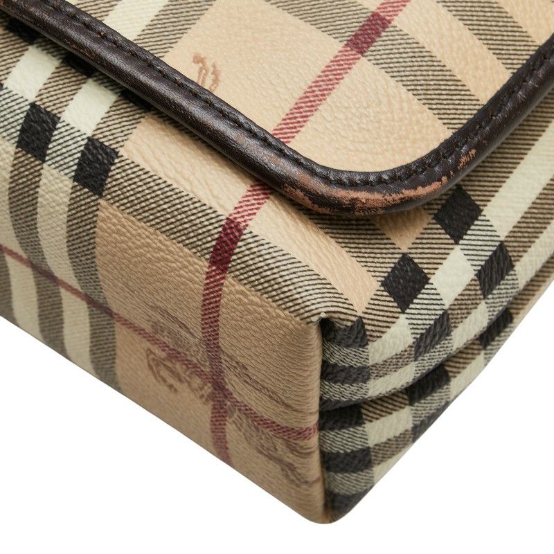 Burberry Burberry Burberry Haymarket Check Shadow Horse PVC Shoulder Bag Leather Crossbody Bag Size ONE SIZE - 5 Thumbnail