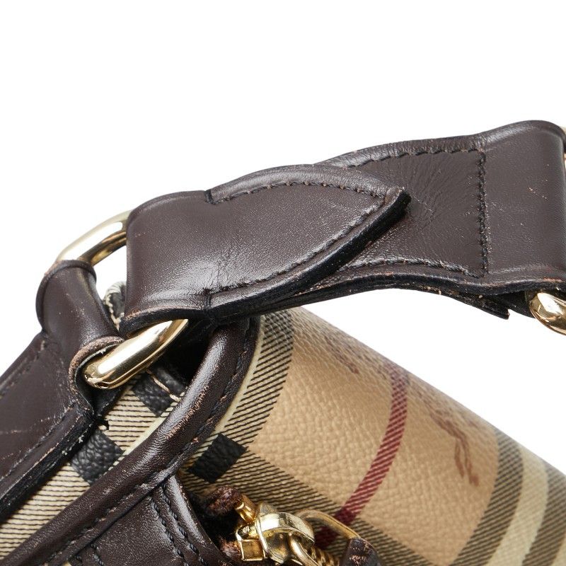 Burberry Burberry Burberry Haymarket Check Shadow Horse PVC Shoulder Bag Leather Crossbody Bag Size ONE SIZE - 9 Thumbnail