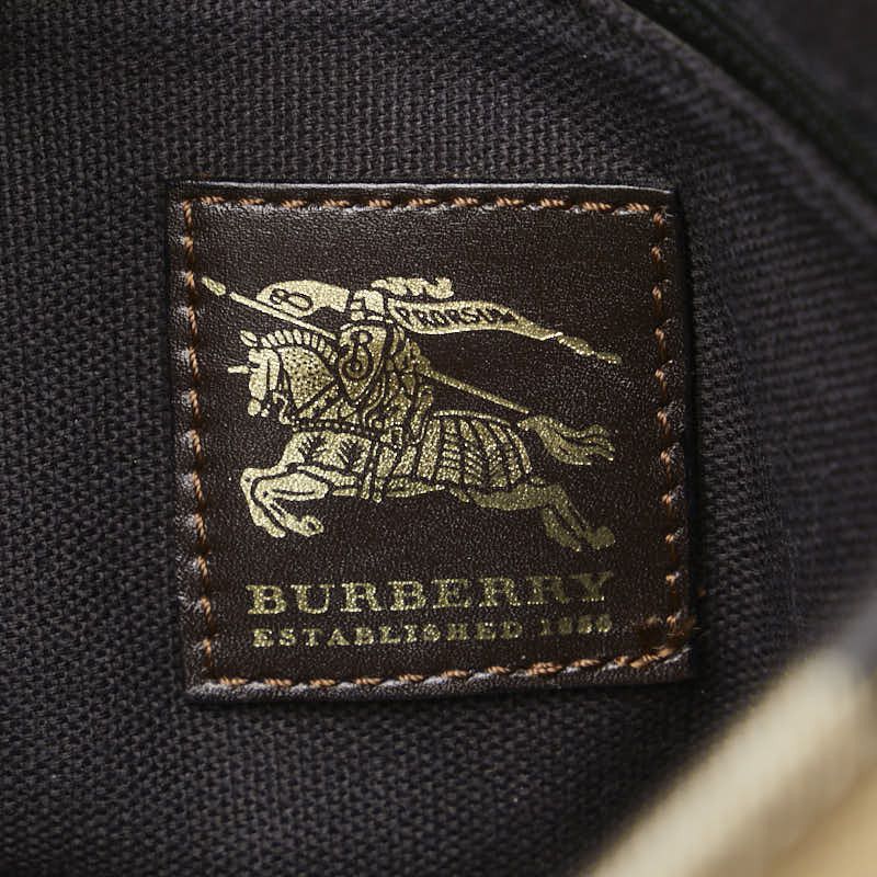 Burberry Burberry Burberry Haymarket Check Shadow Horse PVC Shoulder Bag Leather Crossbody Bag Size ONE SIZE - 11 Thumbnail