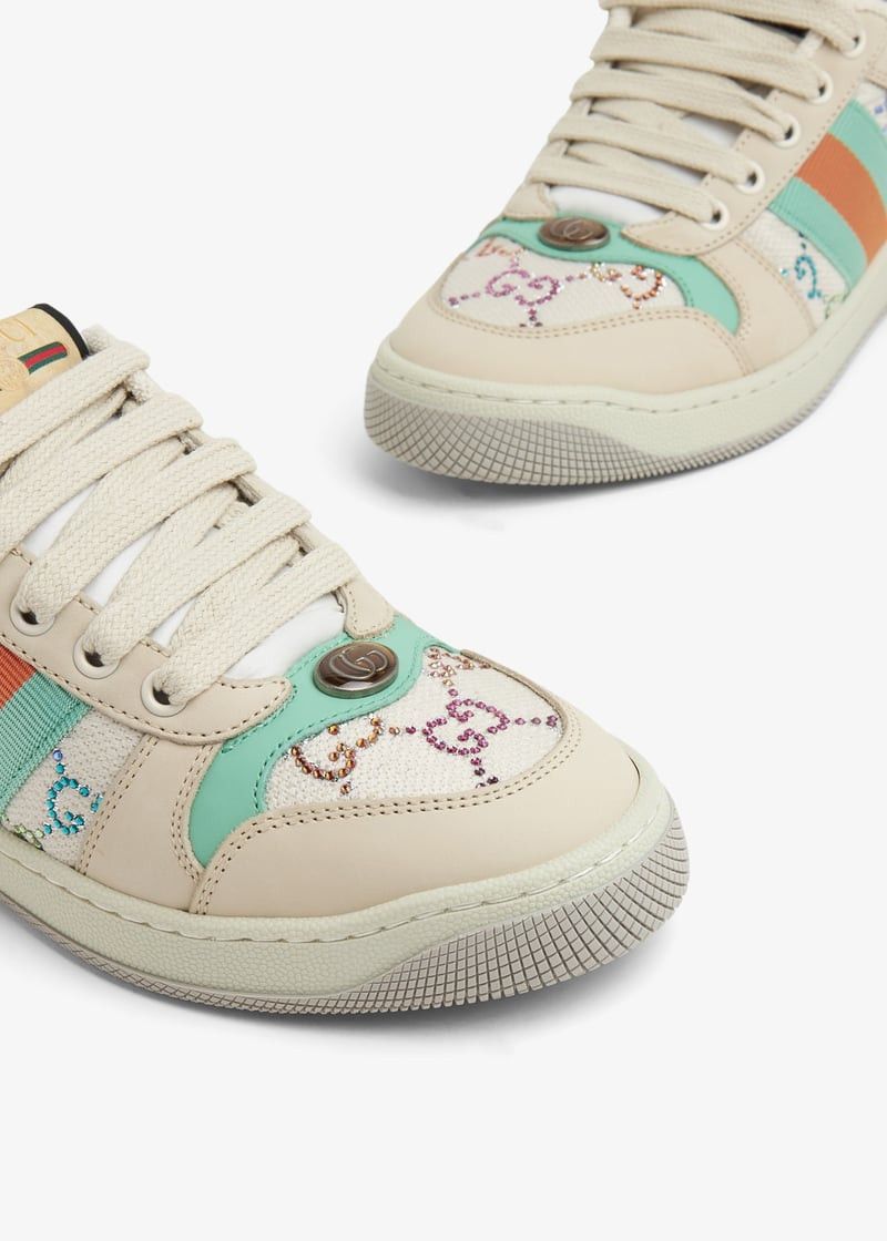 Gucci Gucci GG Crystal Screener Sneakers SIZE 39 Size ONE SIZE - 3 Thumbnail