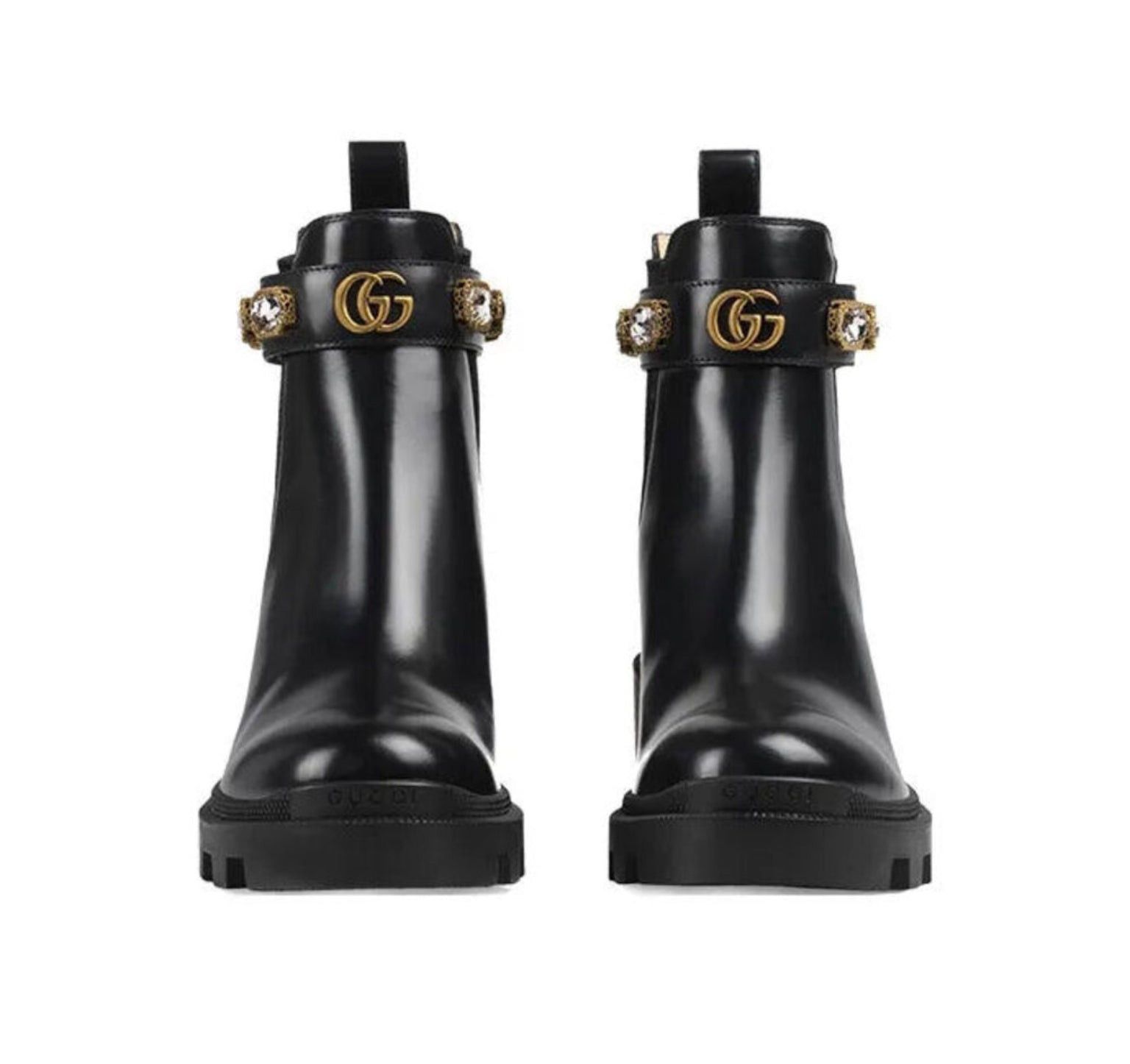 Gucci Gucci GG Crystal Belt Ankle Boots SIZE 37 Size ONE SIZE - 3 Thumbnail