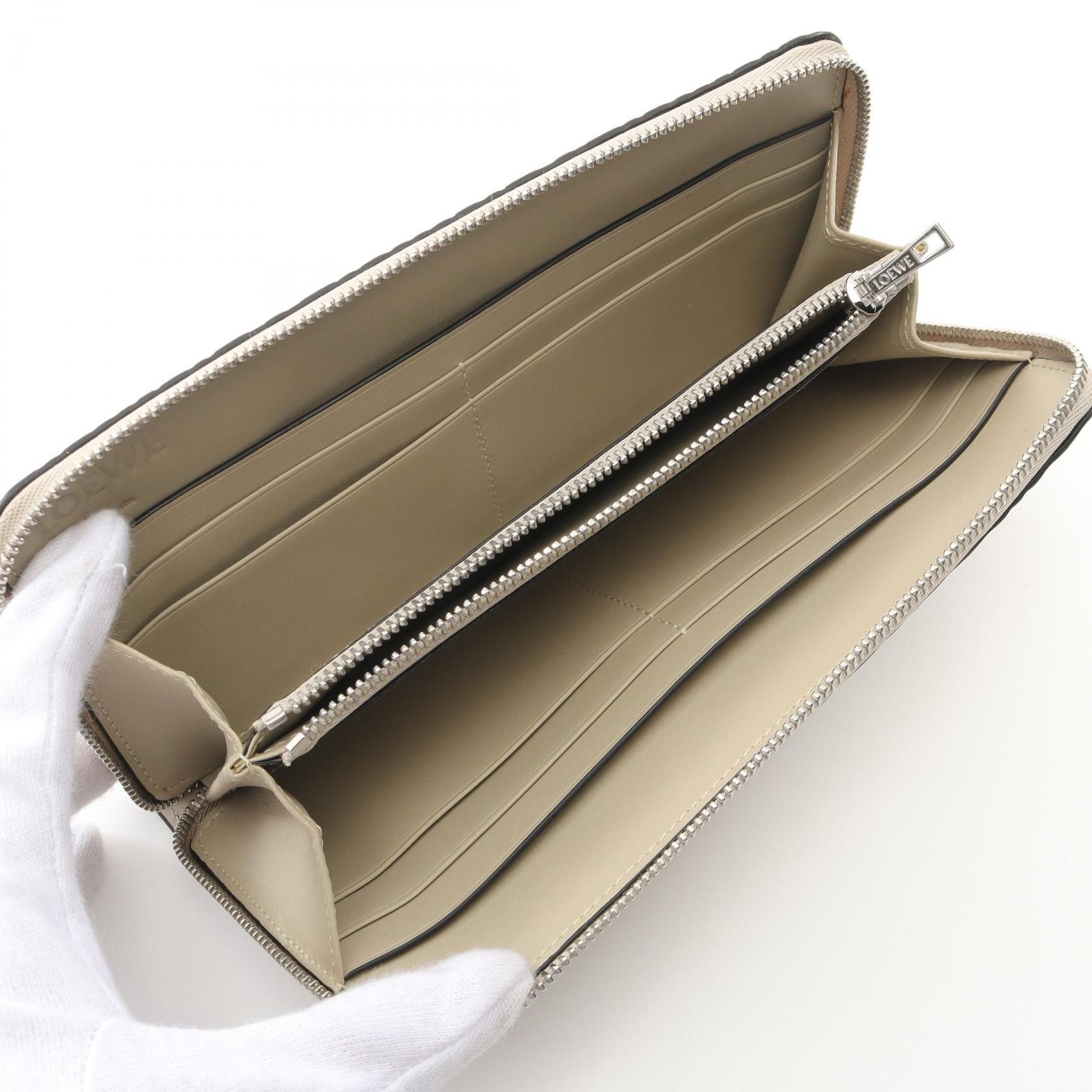 Loewe Loewe Loewe Repeat Anagram Leather Long Wallet Leather Long Wallet Size ONE SIZE - 3 Thumbnail