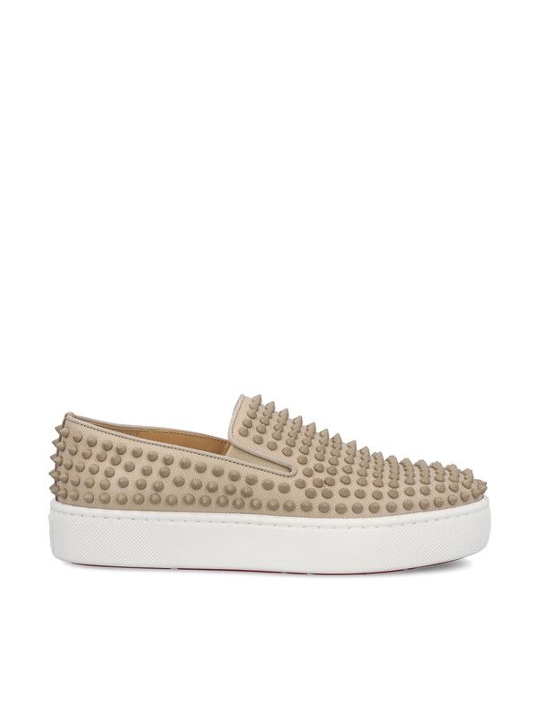 Christian Louboutin spikeboat beige Size US 9 / EU 42 - 2 Thumbnail