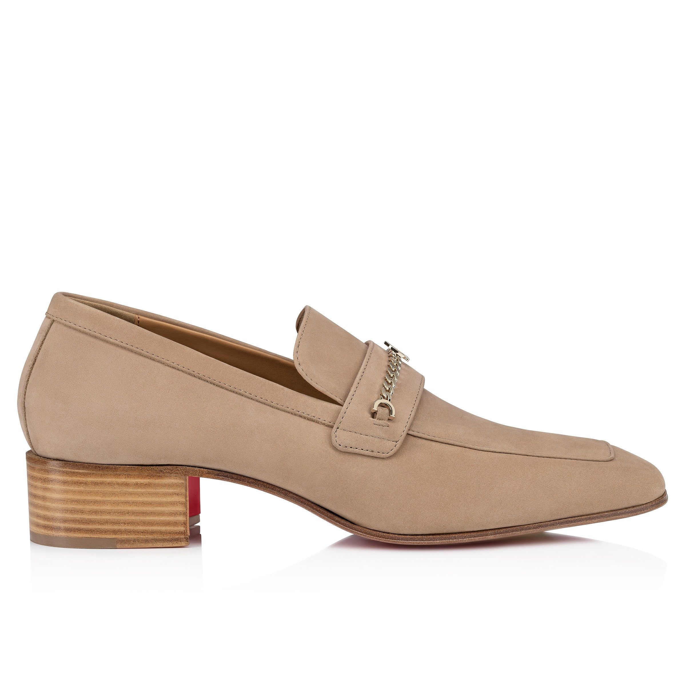 Christian Louboutin mj moc men 40mm nubuck beige Size US 7 / EU 40 - 2 Thumbnail