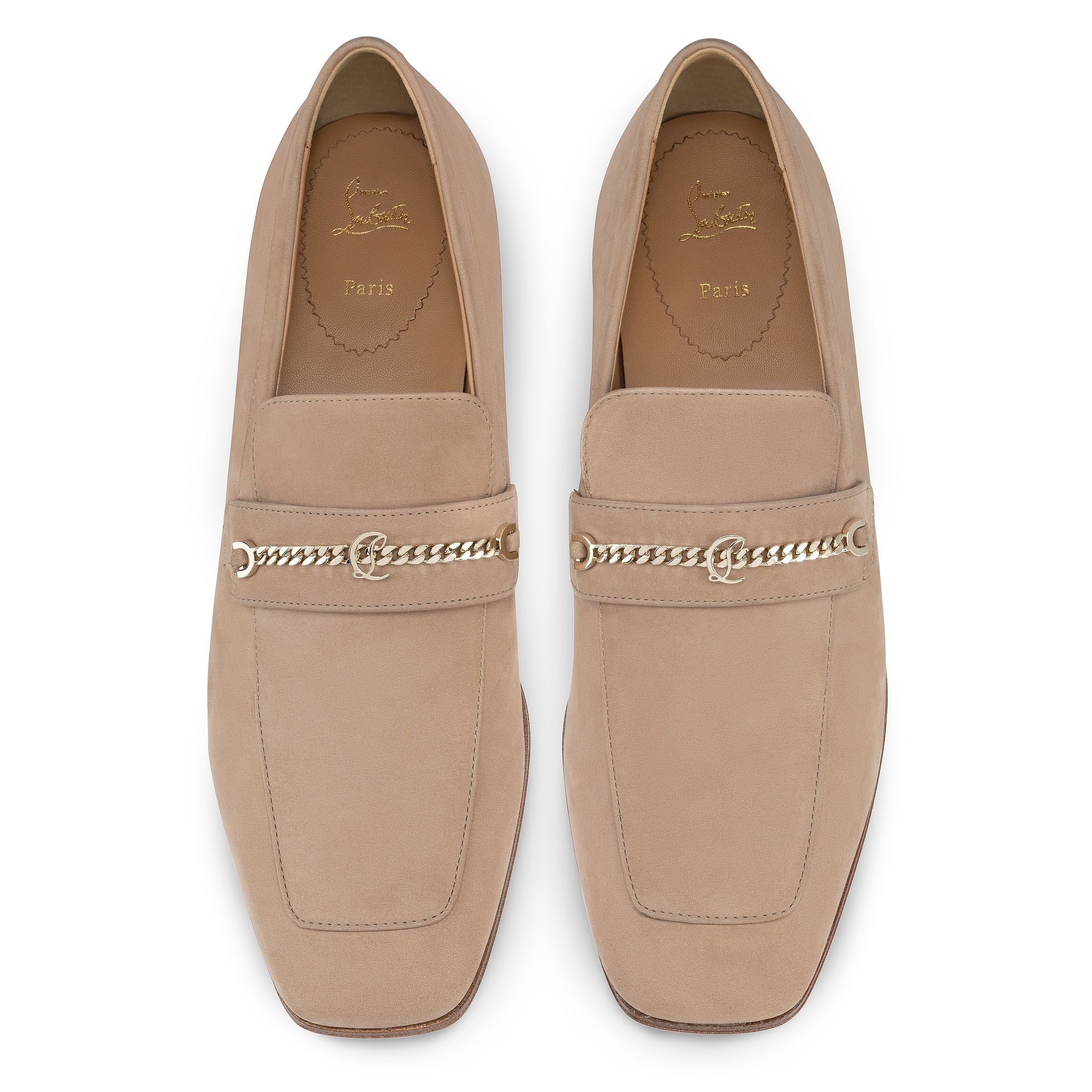 Christian Louboutin mj moc men 40mm nubuck beige Size US 13 / EU 46 - 4 Thumbnail