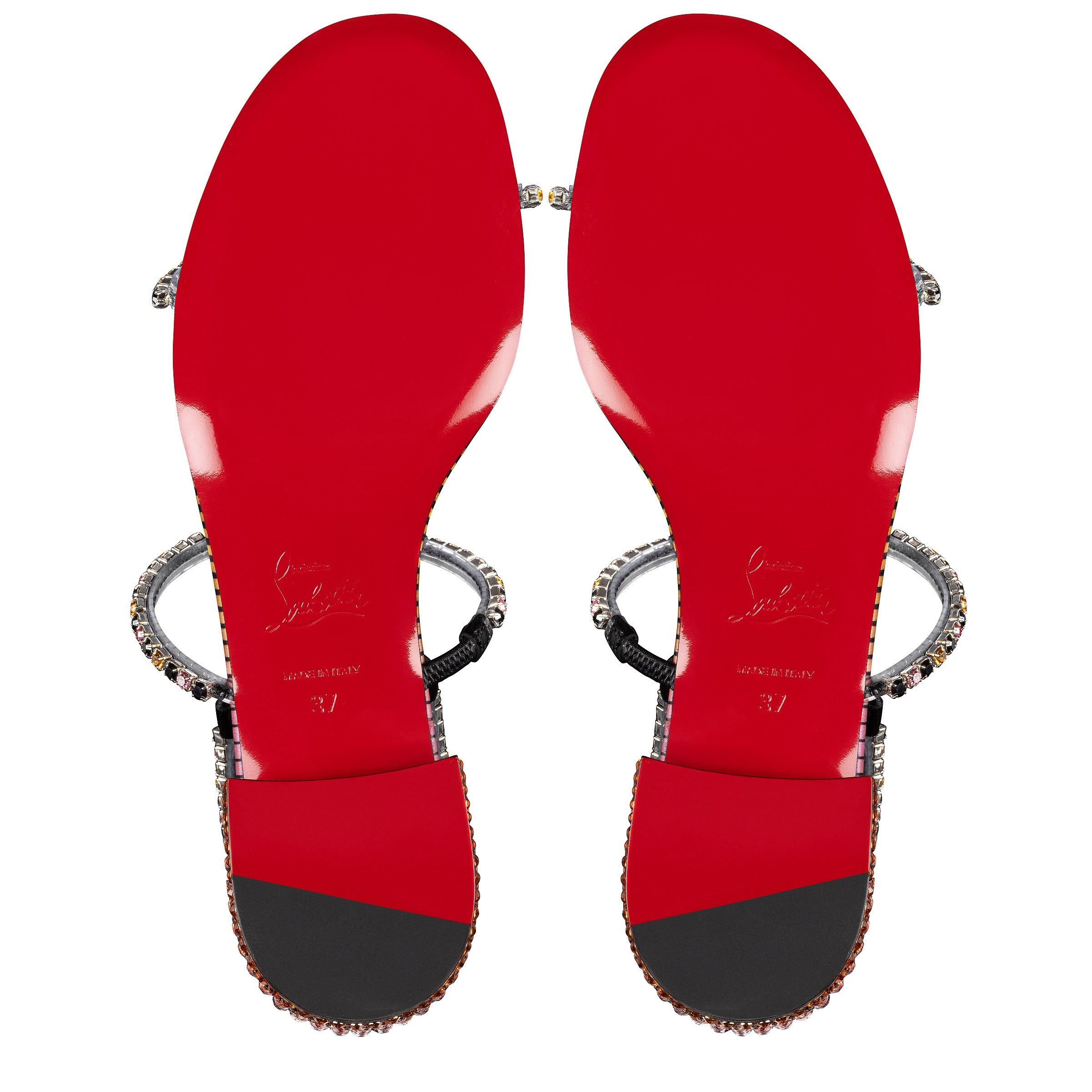 Christian Louboutin simple queenie sandal strass aftersun Size US 5 / IT 35 - 5 Thumbnail