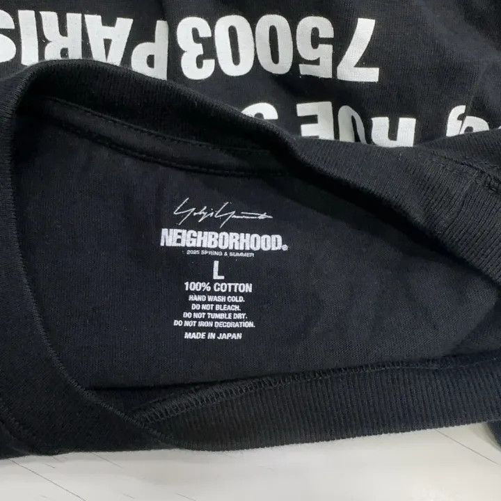 Yohji Yamamoto Yohji Yamamoto Black Logo Print Short Sleeve T-Shirt 0079 Size US L / EU 52-54 / 3 - 2 Thumbnail