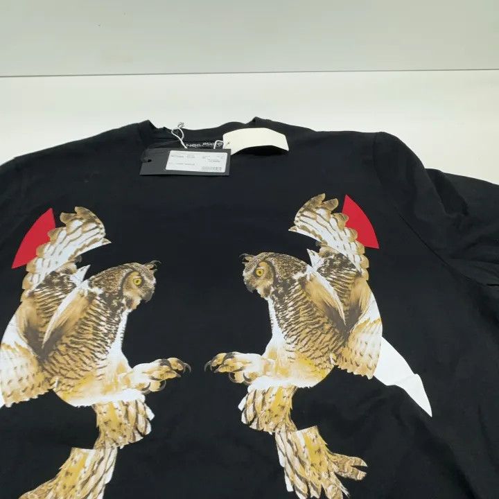 Neil Barrett Neil Barrett Black Graphic Short Sleeve T-Shirt 0079 Size US M / EU 48-50 / 2 - 9 Thumbnail