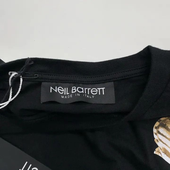 Neil Barrett Neil Barrett Black Graphic Short Sleeve T-Shirt 0079 Size US M / EU 48-50 / 2 - 6 Thumbnail