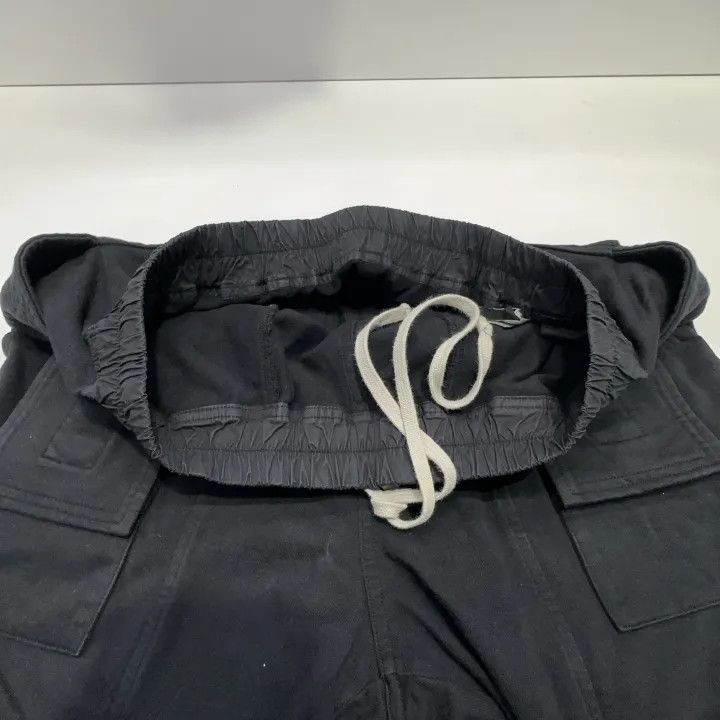 Rick Owens Rick Owens DRKSHDW Black Drawstring Cargo Pants 0079 Size US 26 / EU 42 - 6 Thumbnail