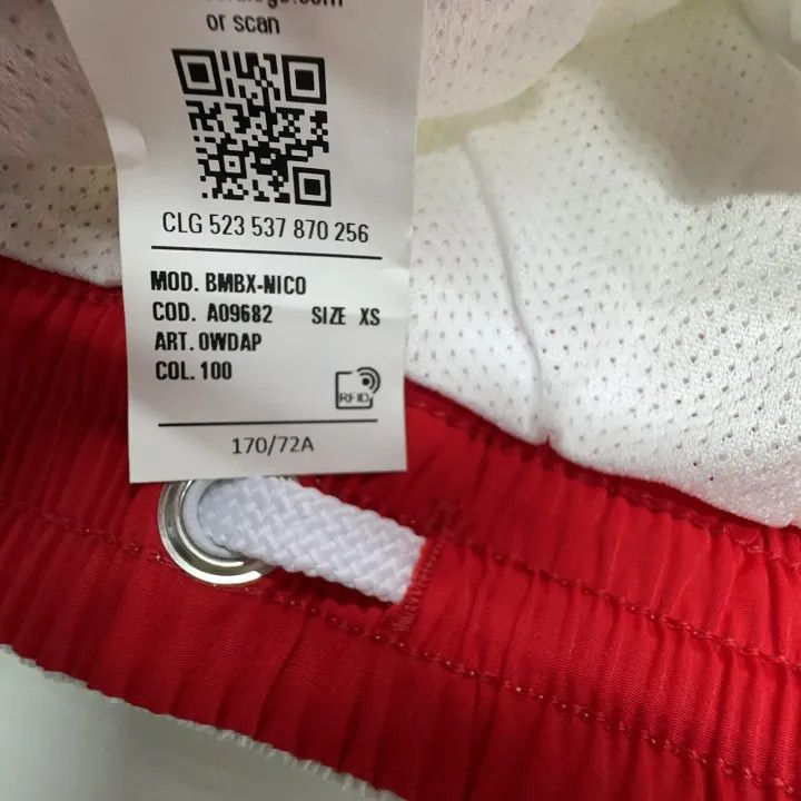Diesel Diesel White Drawstring Beach Shorts for Men 0079 Size US 26 / EU 42 - 6 Thumbnail