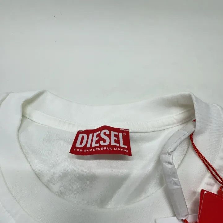 Diesel Diesel Short Sleeve Printed White T-Shirt 0079 Size US M / EU 48-50 / 2 - 4 Thumbnail