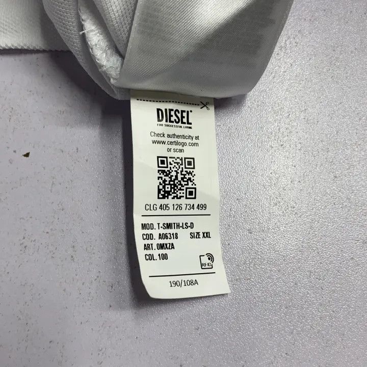 Diesel Diesel SS23 Long Sleeve Casual Polo Shirt 0079 Size US XXL / EU 58 / 5 - 4 Thumbnail