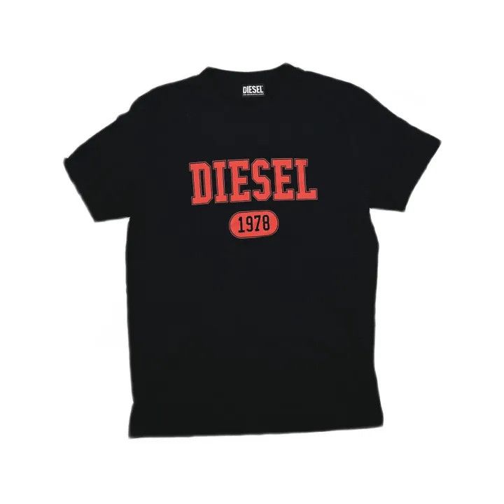 Diesel Diesel Casual Black Letter Print T-shirt 0079 Size US M / EU 48-50 / 2 - 2 Thumbnail