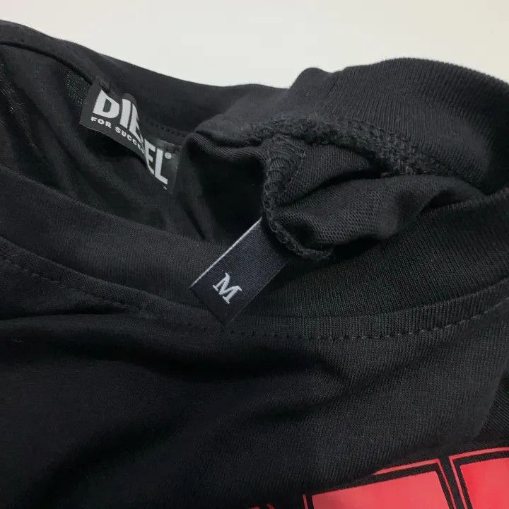 Diesel Diesel Casual Black Letter Print T-shirt 0079 Size US M / EU 48-50 / 2 - 6 Thumbnail