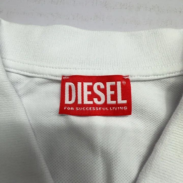 Diesel Diesel SS23 White Long Sleeve Polo Shirt 0079 Size US XXL / EU 58 / 5 - 4 Thumbnail