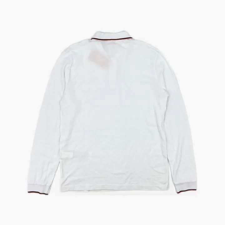 Diesel Diesel SS23 White Long Sleeve Polo Shirt 0079 Size US XXL / EU 58 / 5 - 3 Thumbnail