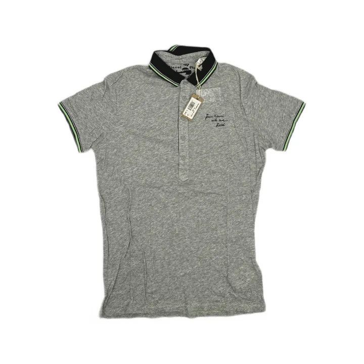 Diesel Diesel Casual Gray Short Sleeve Polo Shirt 0079 Size US M / EU 48-50 / 2 - 2 Thumbnail