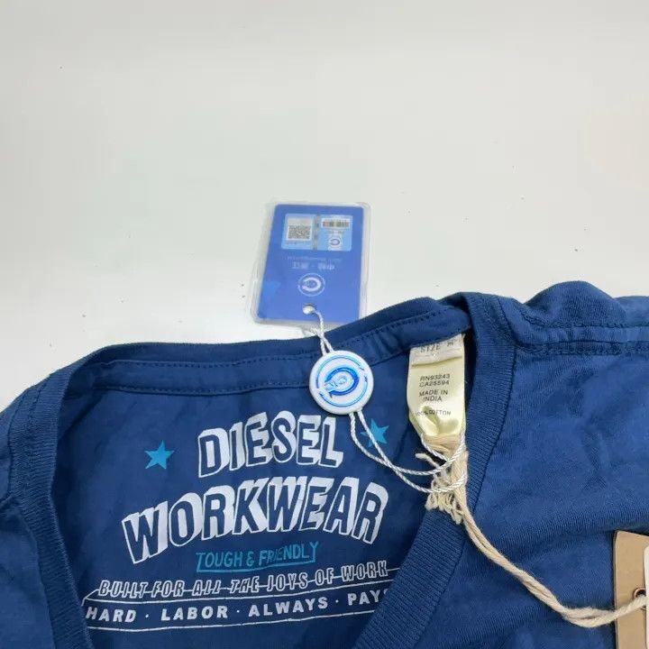 Diesel Diesel Casual Blue Graphic Short Sleeve Tee 0079 Size US M / EU 48-50 / 2 - 6 Thumbnail