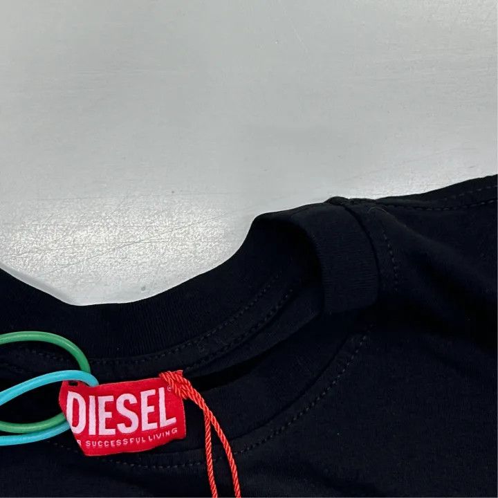 Diesel Diesel Black Short Sleeve T-Shirt for Men 0079 Size US XL / EU 56 / 4 - 2 Thumbnail